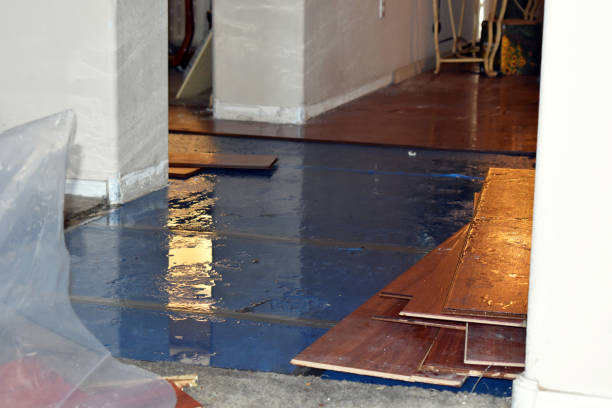 Professional Burst Pipe Cleanup technician working in Bellport, NY